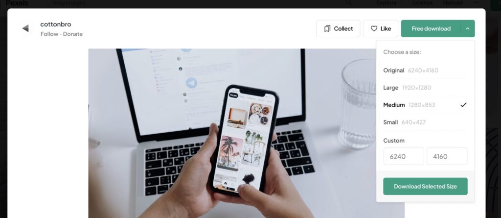 celular con imágenes