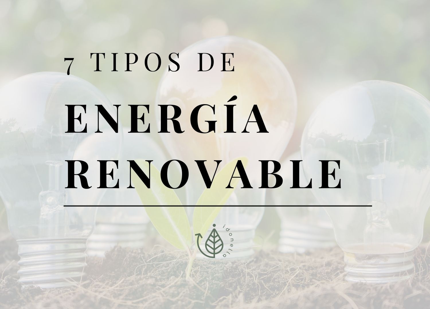 que tipos de energía renovable existen