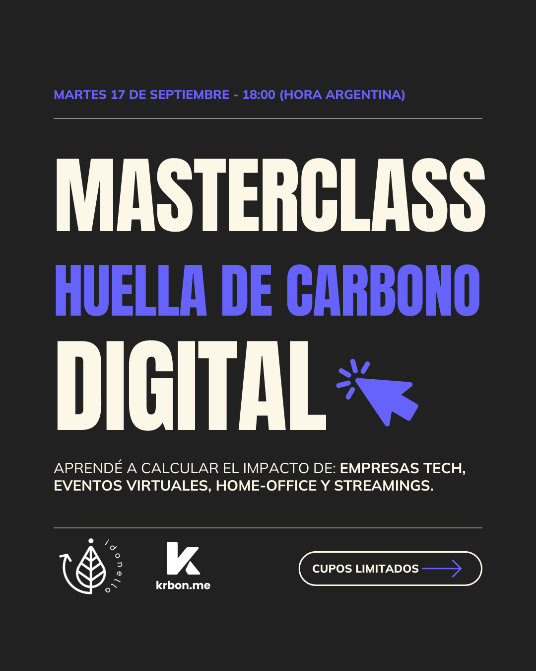 masterclass de huella de carbono digital