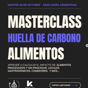 clase de huella de carbono de alimentos