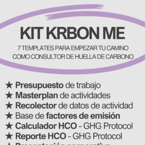 KIT para calcular huella de carbono KRBON.ME